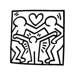 Zeichnungen zum Ausmalen: Keith Haring - Kostenlose Malvorlagen zum Ausdrucken