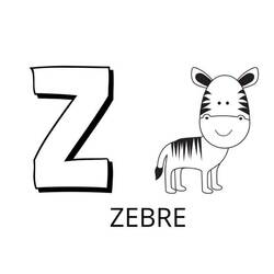Zeichnungen zum Ausmalen: Tier Alphabet - Kostenlose Malvorlagen zum Ausdrucken