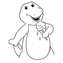 Zeichnungen zum Ausmalen: Barney - Kostenlose Malvorlagen zum Ausdrucken