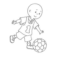 Zeichnungen zum Ausmalen: Caillou - Kostenlose Malvorlagen zum Ausdrucken
