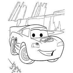 Zeichnungen zum Ausmalen: Flash McQueen - Kostenlose Malvorlagen zum Ausdrucken