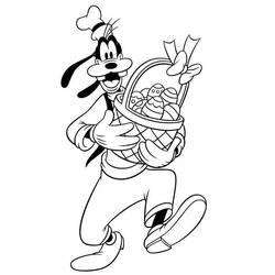 Zeichnungen zum Ausmalen: Goofy - Kostenlose Malvorlagen zum Ausdrucken