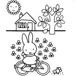 Zeichnungen zum Ausmalen: Miffy - Kostenlose Malvorlagen zum Ausdrucken