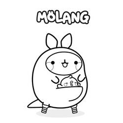 Zeichnungen zum Ausmalen: Molang - Kostenlose Malvorlagen zum Ausdrucken