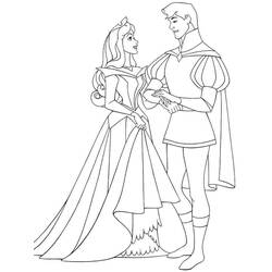 Zeichnungen zum Ausmalen: Princess Aurora - Kostenlose Malvorlagen zum Ausdrucken