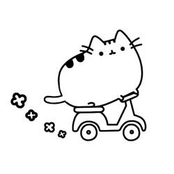 Zeichnungen zum Ausmalen: Pusheen - Kostenlose Malvorlagen zum Ausdrucken