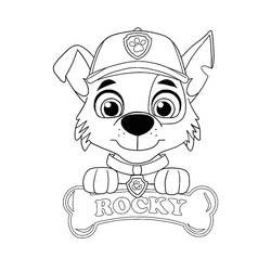 Zeichnungen zum Ausmalen: Rocky PAW Patrol - Kostenlose Malvorlagen zum Ausdrucken