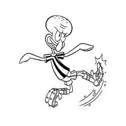 Zeichnungen zum Ausmalen: Squidward Tentacles - Kostenlose Malvorlagen zum Ausdrucken
