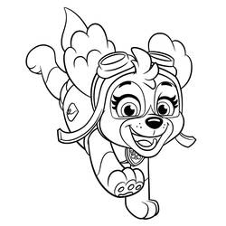 Zeichnungen zum Ausmalen: Stella PAW Patrol - Kostenlose Malvorlagen zum Ausdrucken