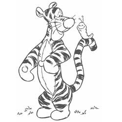 Zeichnungen zum Ausmalen: Tigger - Kostenlose Malvorlagen zum Ausdrucken