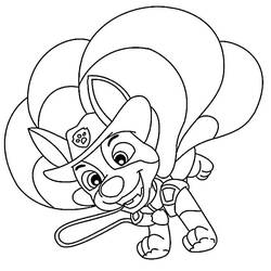 Zeichnungen zum Ausmalen: Tracker PAW Patrol - Kostenlose Malvorlagen zum Ausdrucken