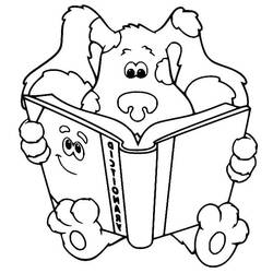 Zeichnungen zum Ausmalen: Blue's Clues - Kostenlose Malvorlagen zum Ausdrucken