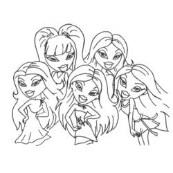 Zeichnungen zum Ausmalen: Bratz - Kostenlose Malvorlagen zum Ausdrucken