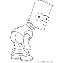Zeichnungen zum Ausmalen: Die Simpsons - Kostenlose Malvorlagen zum Ausdrucken