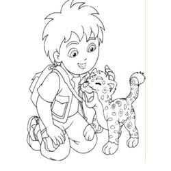 Zeichnungen zum Ausmalen: Go Diego! - Kostenlose Malvorlagen zum Ausdrucken