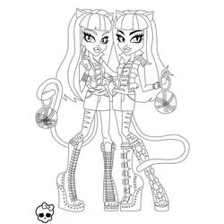 Zeichnungen zum Ausmalen: Monster High - Kostenlose Malvorlagen zum Ausdrucken