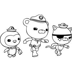 Zeichnungen zum Ausmalen: Octonauts - Kostenlose Malvorlagen zum Ausdrucken