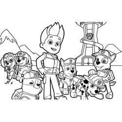 Zeichnungen zum Ausmalen: Paw Patrol - Kostenlose Malvorlagen zum Ausdrucken