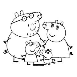Zeichnungen zum Ausmalen: Peppa Pig - Kostenlose Malvorlagen zum Ausdrucken