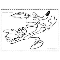 Zeichnungen zum Ausmalen: Road Runner und Wile E. Coyote - Kostenlose Malvorlagen zum Ausdrucken