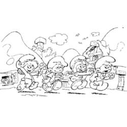 Zeichnungen zum Ausmalen: Smurfs - Kostenlose Malvorlagen zum Ausdrucken