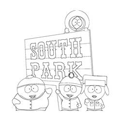 Zeichnungen zum Ausmalen: South Park - Kostenlose Malvorlagen zum Ausdrucken