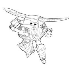 Zeichnungen zum Ausmalen: Super Wings - Kostenlose Malvorlagen zum Ausdrucken