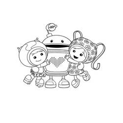 Zeichnungen zum Ausmalen: Team Umizoomi - Kostenlose Malvorlagen zum Ausdrucken