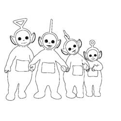 Zeichnungen zum Ausmalen: Teletubbies - Kostenlose Malvorlagen zum Ausdrucken