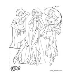 Zeichnungen zum Ausmalen: Totally Spies - Kostenlose Malvorlagen zum Ausdrucken