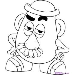 Zeichnungen zum Ausmalen: Toy Story: Mister Potato Head - Kostenlose Malvorlagen zum Ausdrucken