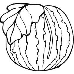 Zeichnungen zum Ausmalen: Wassermelone - Kostenlose Malvorlagen zum Ausdrucken