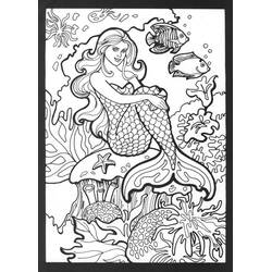 Malvorlage: Meerjungfrau (Fantasy- und Abenteuer-Charaktere) #147179 - Kostenlose Malvorlagen zum Ausdrucken