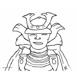 Malvorlage: Samurai (Fantasy- und Abenteuer-Charaktere) #107267 - Kostenlose Malvorlagen zum Ausdrucken