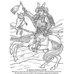 Malvorlage: Samurai (Fantasy- und Abenteuer-Charaktere) #107269 - Kostenlose Malvorlagen zum Ausdrucken