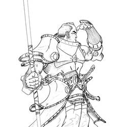 Malvorlage: Samurai (Fantasy- und Abenteuer-Charaktere) #107273 - Kostenlose Malvorlagen zum Ausdrucken
