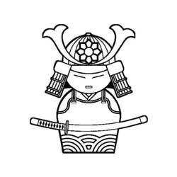 Malvorlage: Samurai (Fantasy- und Abenteuer-Charaktere) #107287 - Kostenlose Malvorlagen zum Ausdrucken