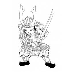Malvorlage: Samurai (Fantasy- und Abenteuer-Charaktere) #107289 - Kostenlose Malvorlagen zum Ausdrucken
