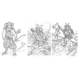 Malvorlage: Samurai (Fantasy- und Abenteuer-Charaktere) #107291 - Kostenlose Malvorlagen zum Ausdrucken