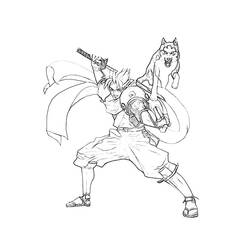 Malvorlage: Samurai (Fantasy- und Abenteuer-Charaktere) #107297 - Kostenlose Malvorlagen zum Ausdrucken