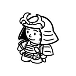 Malvorlage: Samurai (Fantasy- und Abenteuer-Charaktere) #107299 - Kostenlose Malvorlagen zum Ausdrucken