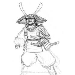 Malvorlage: Samurai (Fantasy- und Abenteuer-Charaktere) #107318 - Kostenlose Malvorlagen zum Ausdrucken