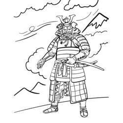 Malvorlage: Samurai (Fantasy- und Abenteuer-Charaktere) #107333 - Kostenlose Malvorlagen zum Ausdrucken