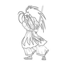 Malvorlage: Samurai (Fantasy- und Abenteuer-Charaktere) #107335 - Kostenlose Malvorlagen zum Ausdrucken
