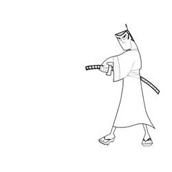 Malvorlage: Samurai (Fantasy- und Abenteuer-Charaktere) #107350 - Kostenlose Malvorlagen zum Ausdrucken