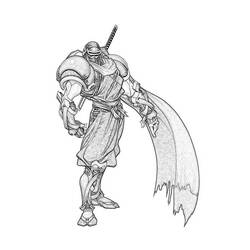 Malvorlage: Samurai (Fantasy- und Abenteuer-Charaktere) #107384 - Kostenlose Malvorlagen zum Ausdrucken