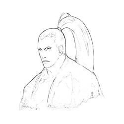 Malvorlage: Samurai (Fantasy- und Abenteuer-Charaktere) #107410 - Kostenlose Malvorlagen zum Ausdrucken