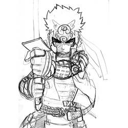 Malvorlage: Samurai (Fantasy- und Abenteuer-Charaktere) #107429 - Kostenlose Malvorlagen zum Ausdrucken