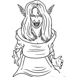 Malvorlage: Vampir (Fantasy- und Abenteuer-Charaktere) #85889 - Kostenlose Malvorlagen zum Ausdrucken