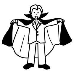 Malvorlage: Vampir (Fantasy- und Abenteuer-Charaktere) #86063 - Kostenlose Malvorlagen zum Ausdrucken